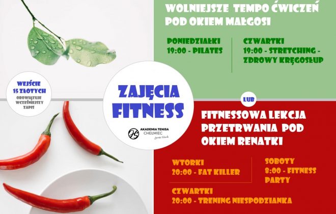 ZAJĘCIA FITNESS, Akademia Tenisa Chełmiec - Janusz Stanek, tenis ziemny, korty tenisowe, tenis Nowy Sącz